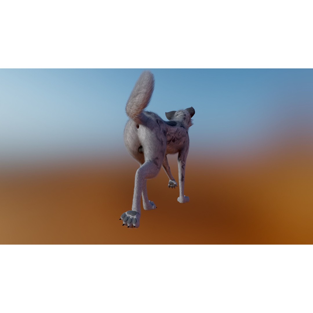 Kovu Wolf 3D Model – Rigged Character with Fur, Blender, FBX, OBJ - View 19