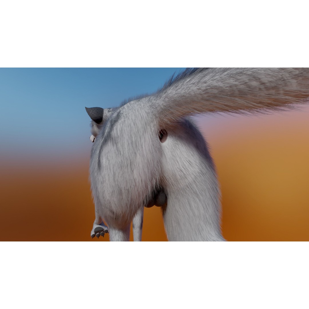 Kovu Wolf 3D Model – Rigged Character with Fur, Blender, FBX, OBJ - View 20
