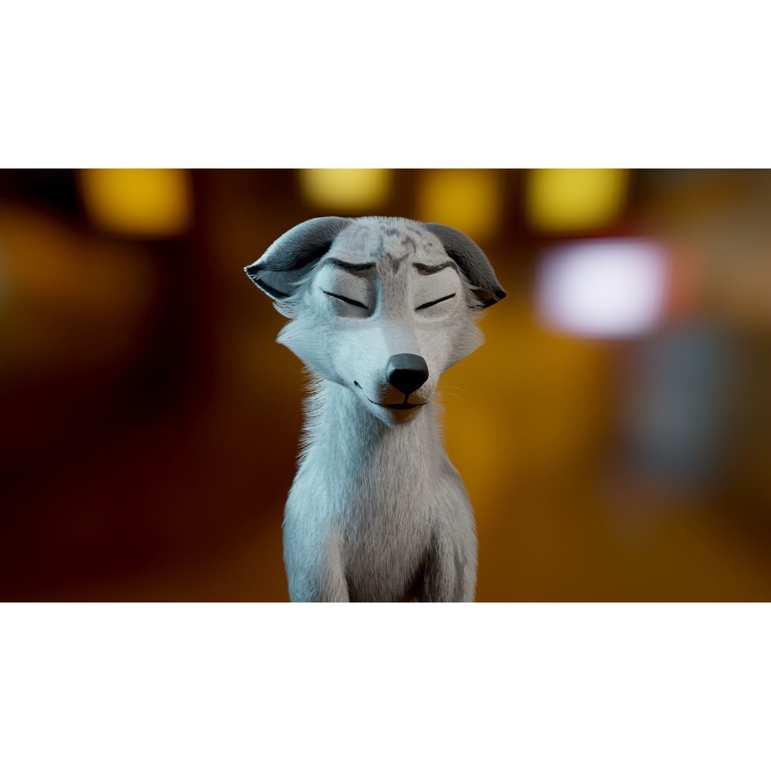 Kovu Wolf 3D Model – Rigged Character with Fur, Blender, FBX, OBJ - View 25