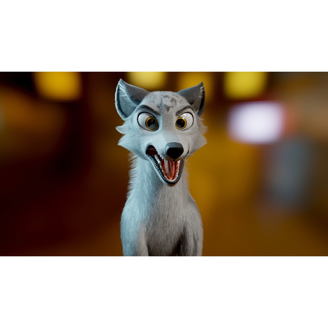 Kovu Wolf 3D Model – Rigged Character with Fur, Blender, FBX, OBJ - View 28