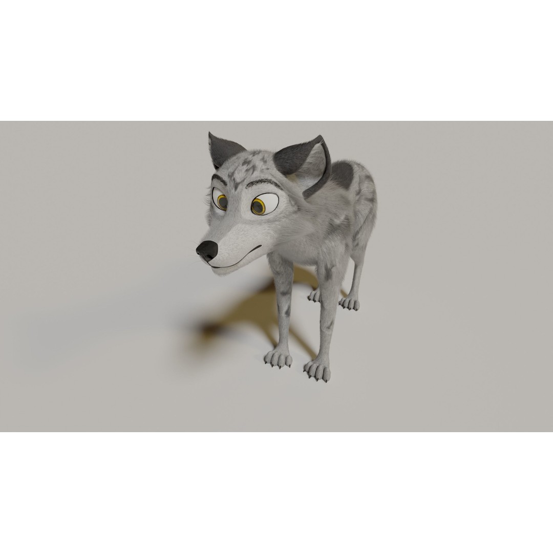 Kovu Wolf 3D Model – Rigged Character with Fur, Blender, FBX, OBJ - View 29
