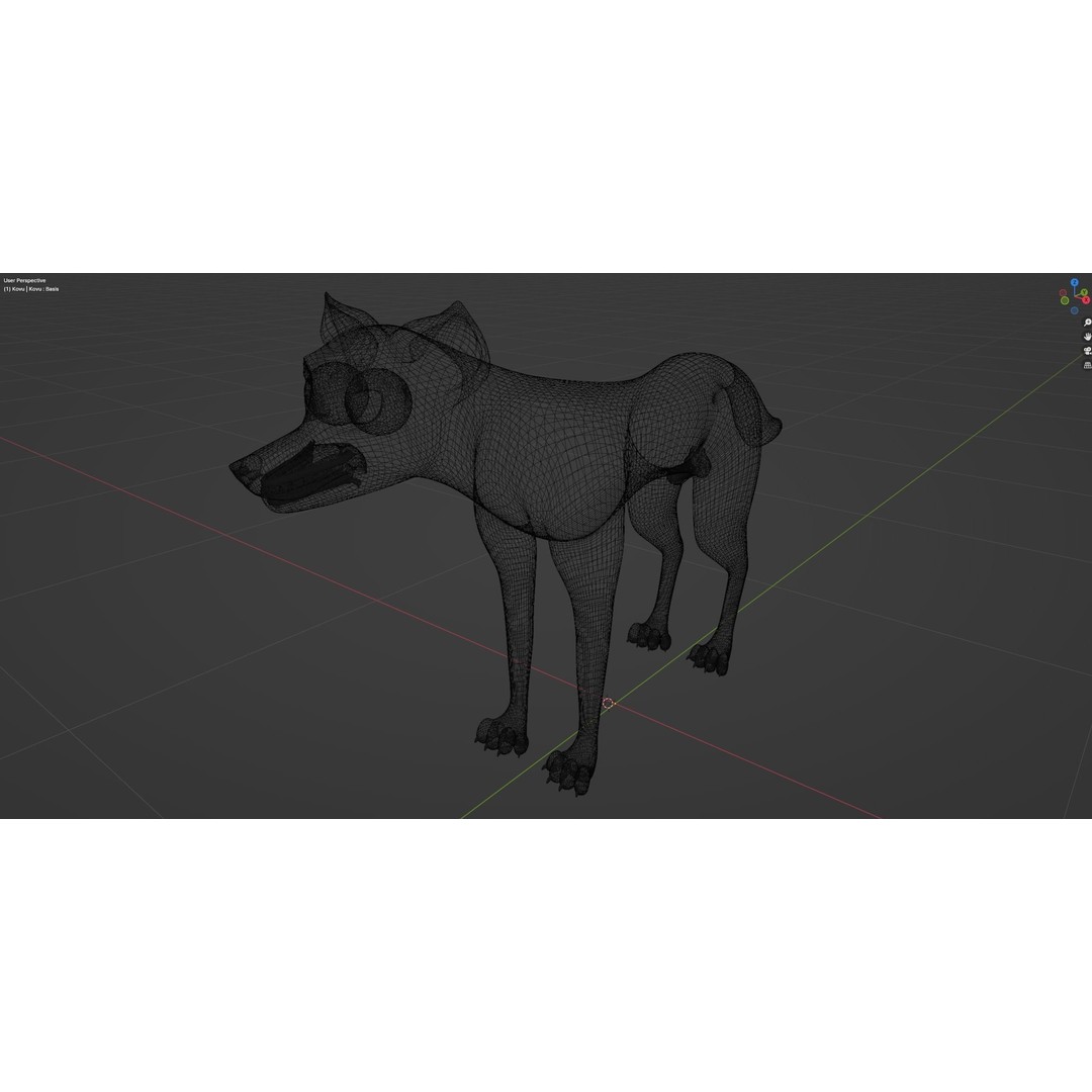 Kovu Wolf 3D Model – Rigged Character with Fur, Blender, FBX, OBJ - View 32