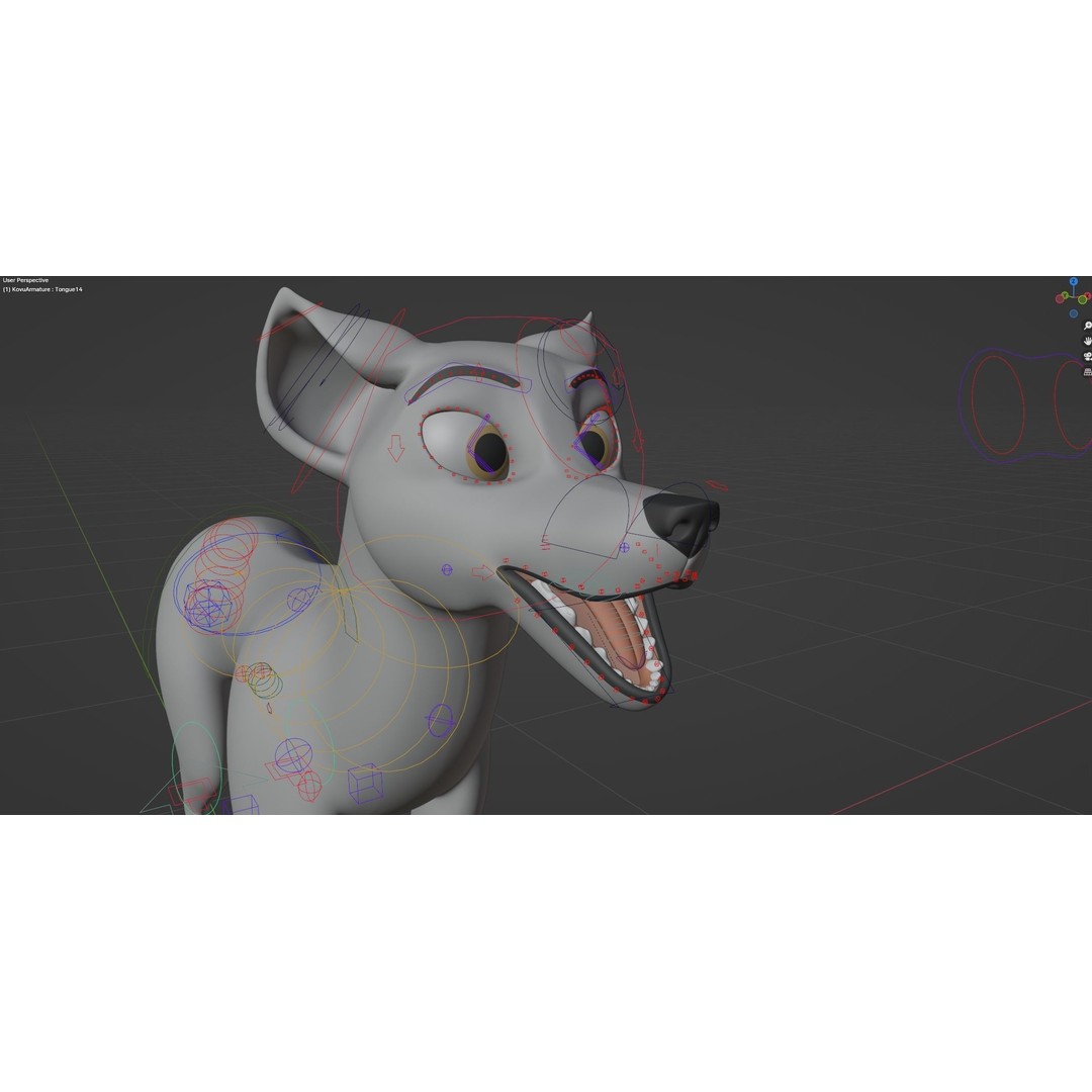 Kovu Wolf 3D Model – Rigged Character with Fur, Blender, FBX, OBJ - View 39