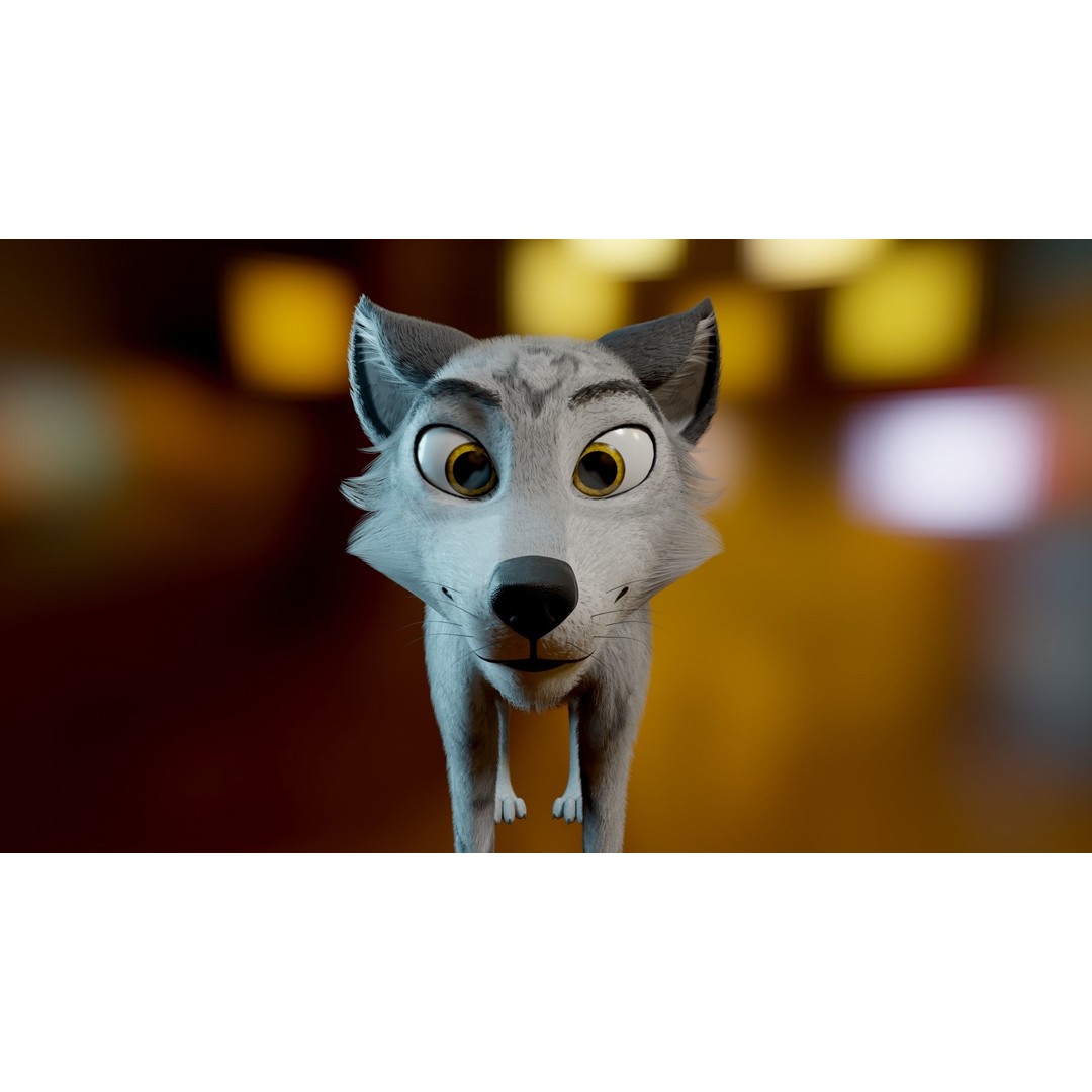 Kovu Wolf 3D Model – Rigged Character with Fur, Blender, FBX, OBJ - View 4
