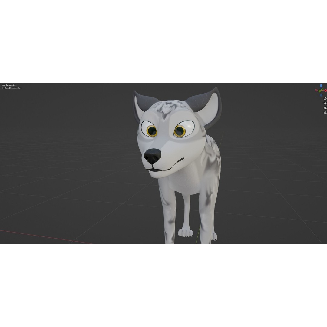 Kovu Wolf 3D Model – Rigged Character with Fur, Blender, FBX, OBJ - View 40