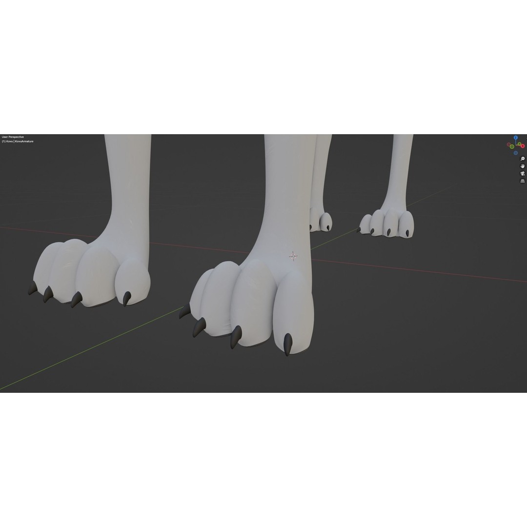 Kovu Wolf 3D Model – Rigged Character with Fur, Blender, FBX, OBJ - View 46