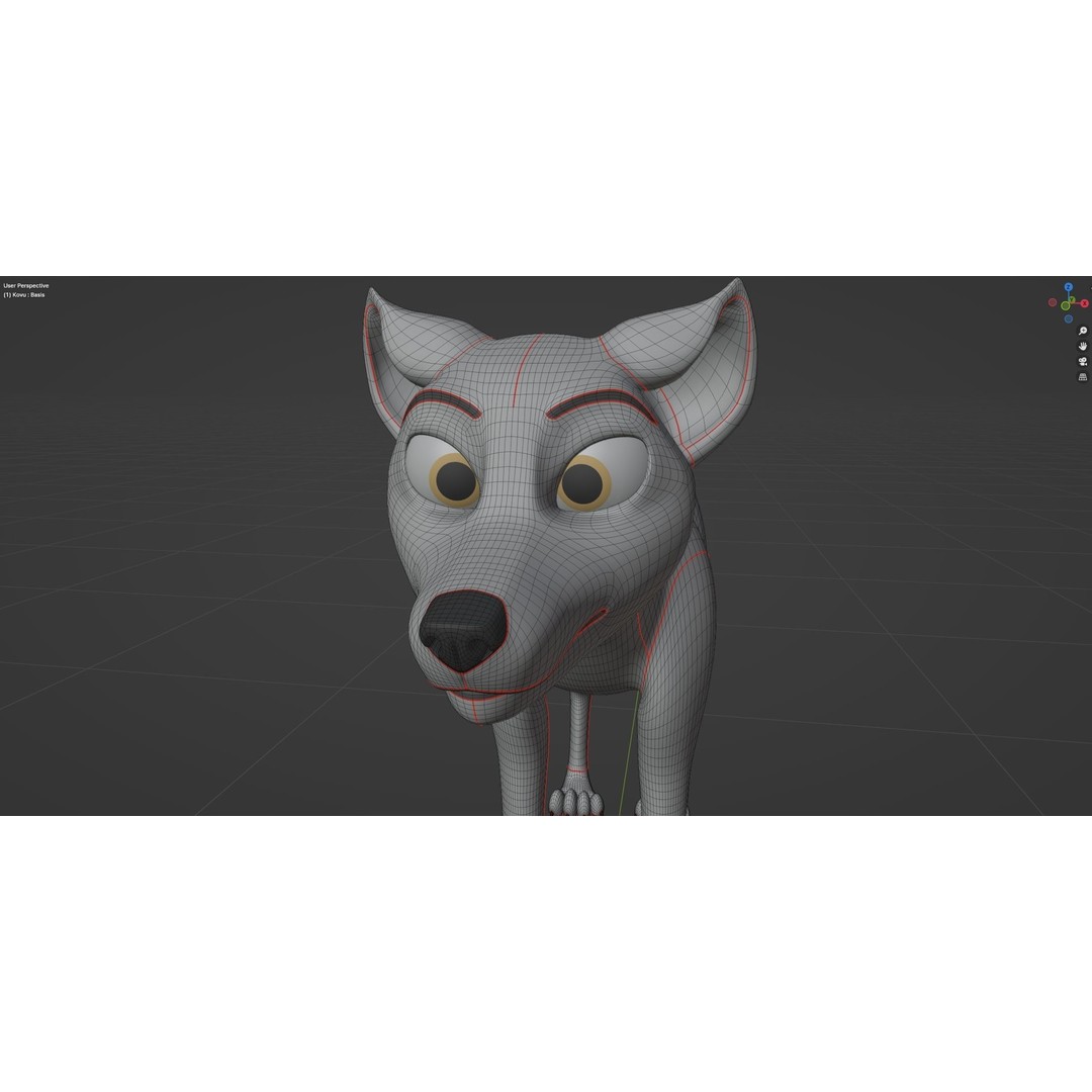 Kovu Wolf 3D Model – Rigged Character with Fur, Blender, FBX, OBJ - View 48