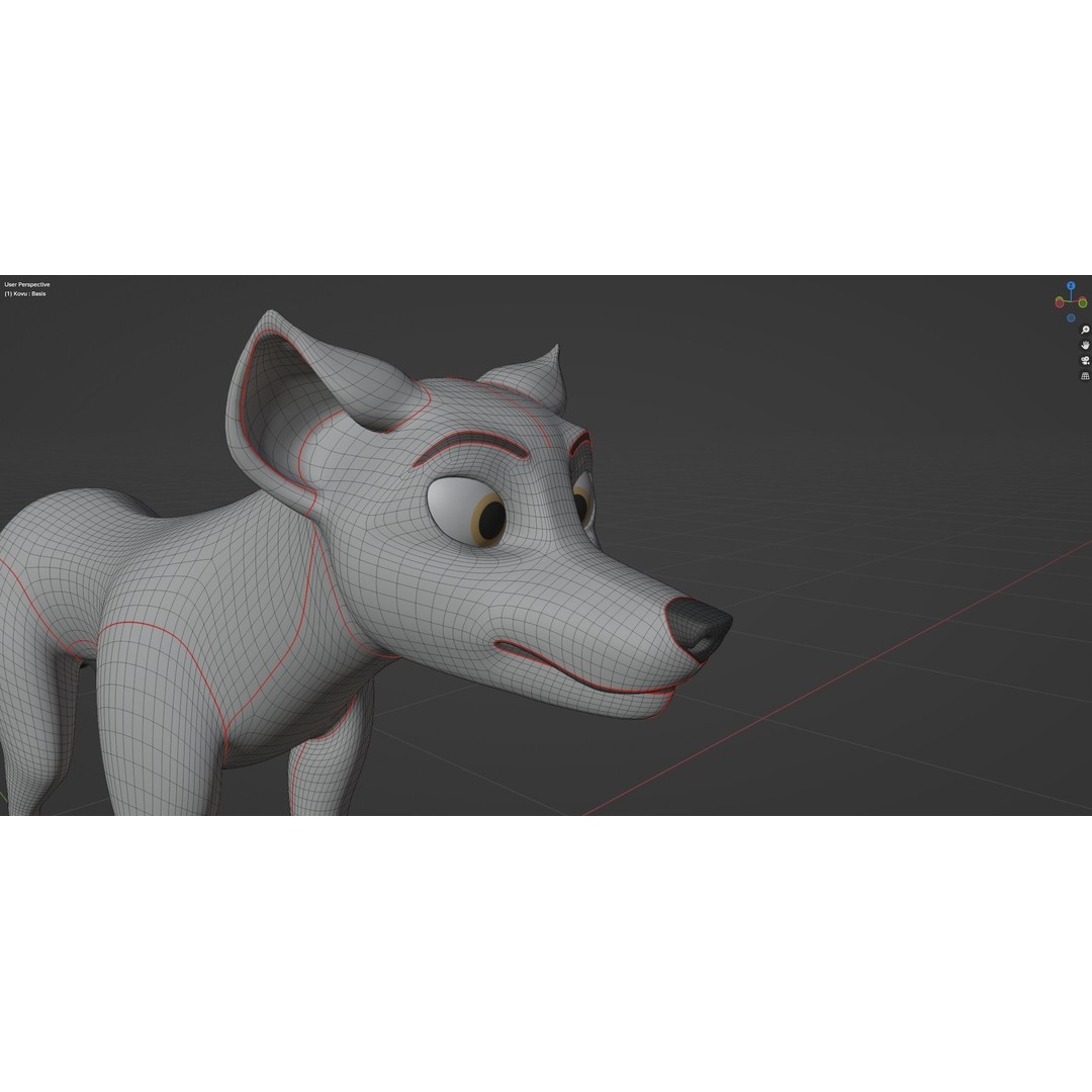 Kovu Wolf 3D Model – Rigged Character with Fur, Blender, FBX, OBJ - View 49