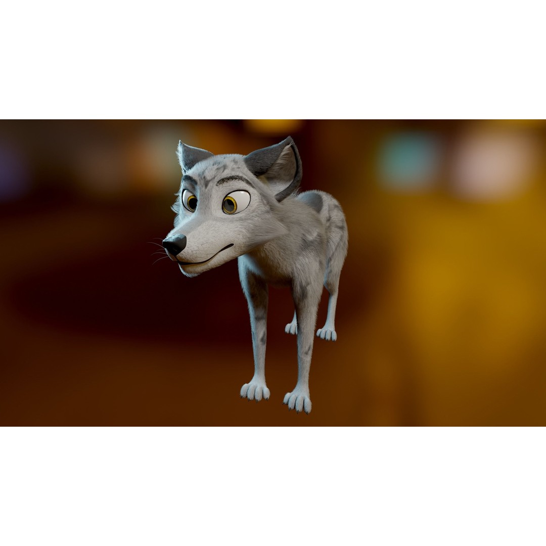Kovu Wolf 3D Model – Rigged Character with Fur, Blender, FBX, OBJ - View 5