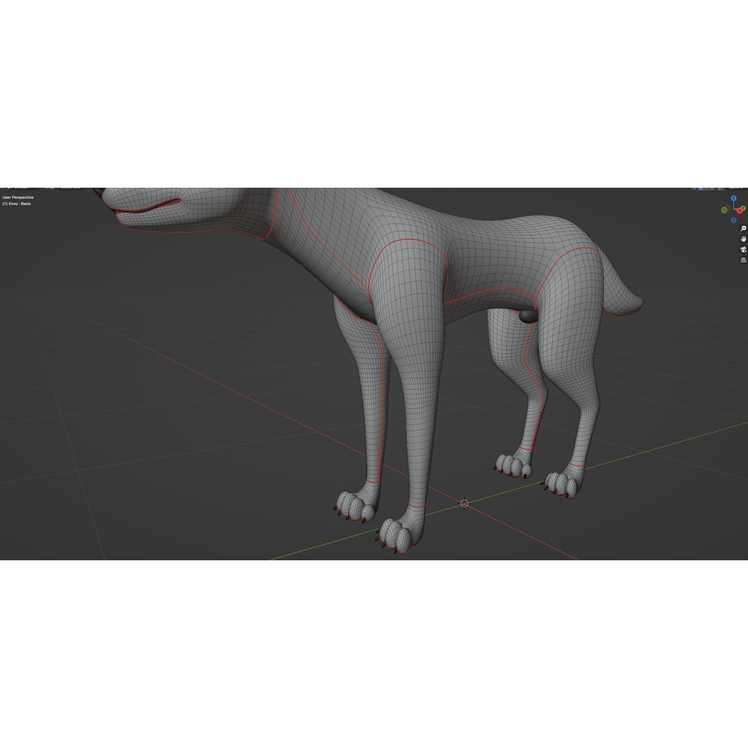Kovu Wolf 3D Model – Rigged Character with Fur, Blender, FBX, OBJ - View 50