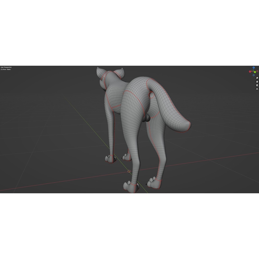 Kovu Wolf 3D Model – Rigged Character with Fur, Blender, FBX, OBJ - View 51