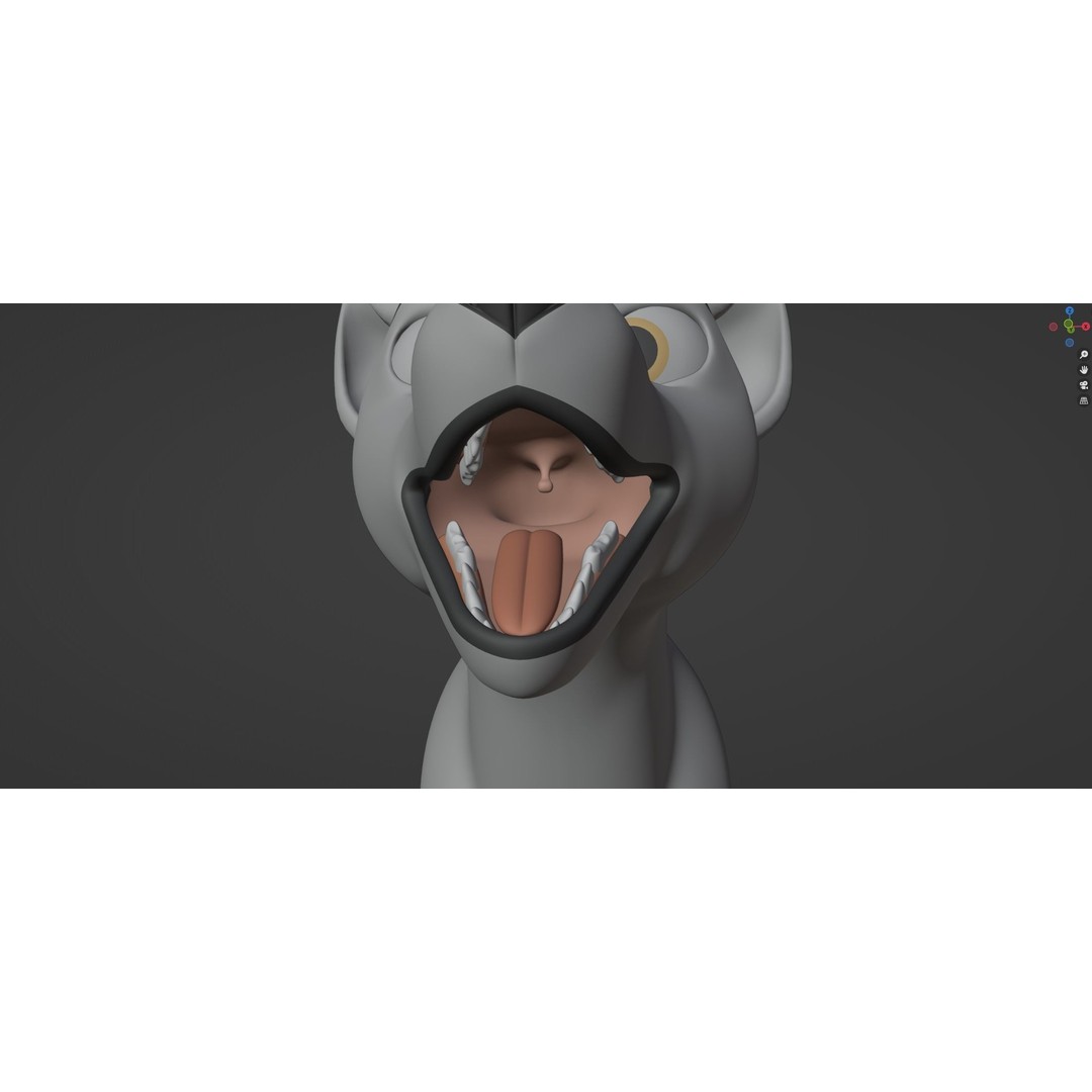 Kovu Wolf 3D Model – Rigged Character with Fur, Blender, FBX, OBJ - View 60