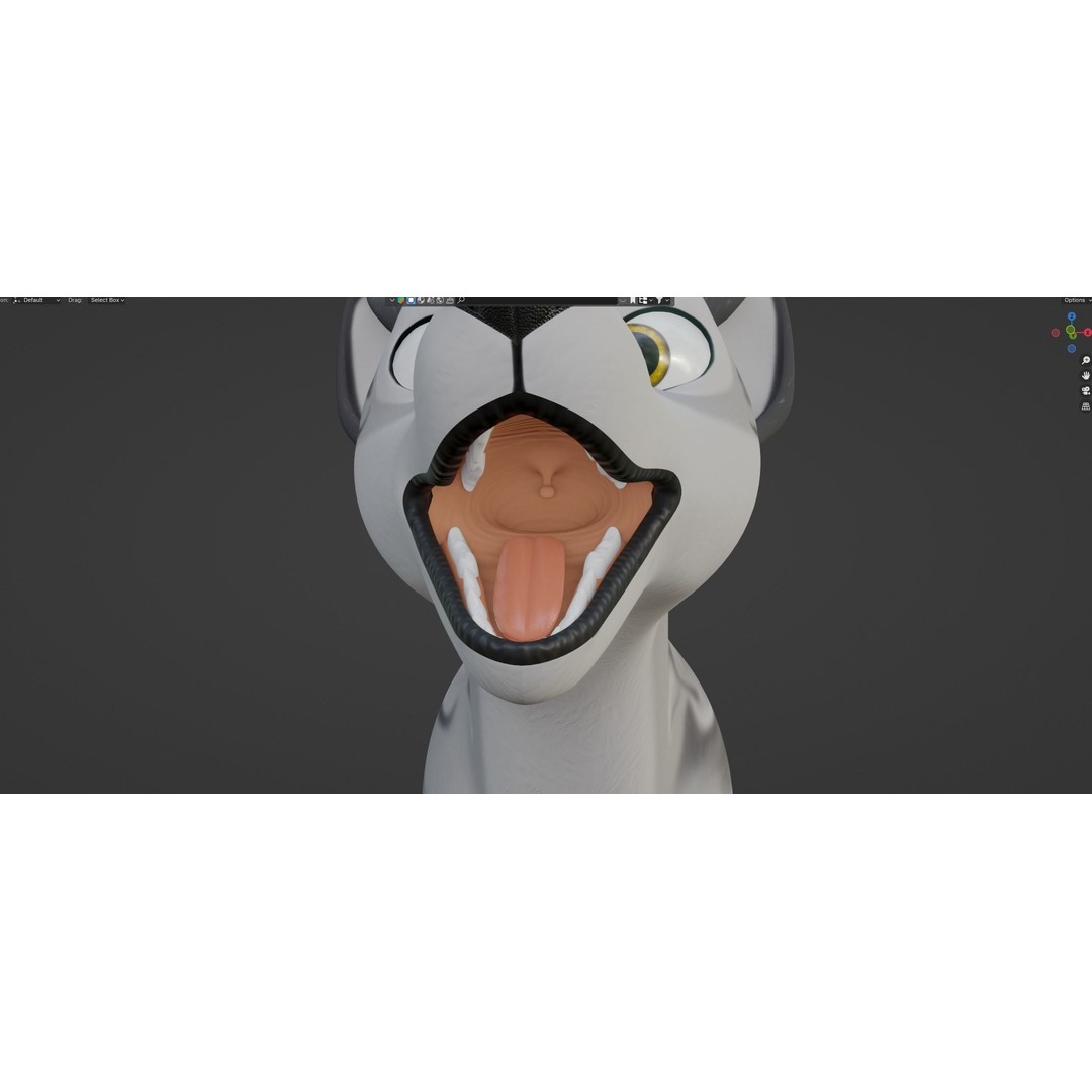 Kovu Wolf 3D Model – Rigged Character with Fur, Blender, FBX, OBJ - View 61