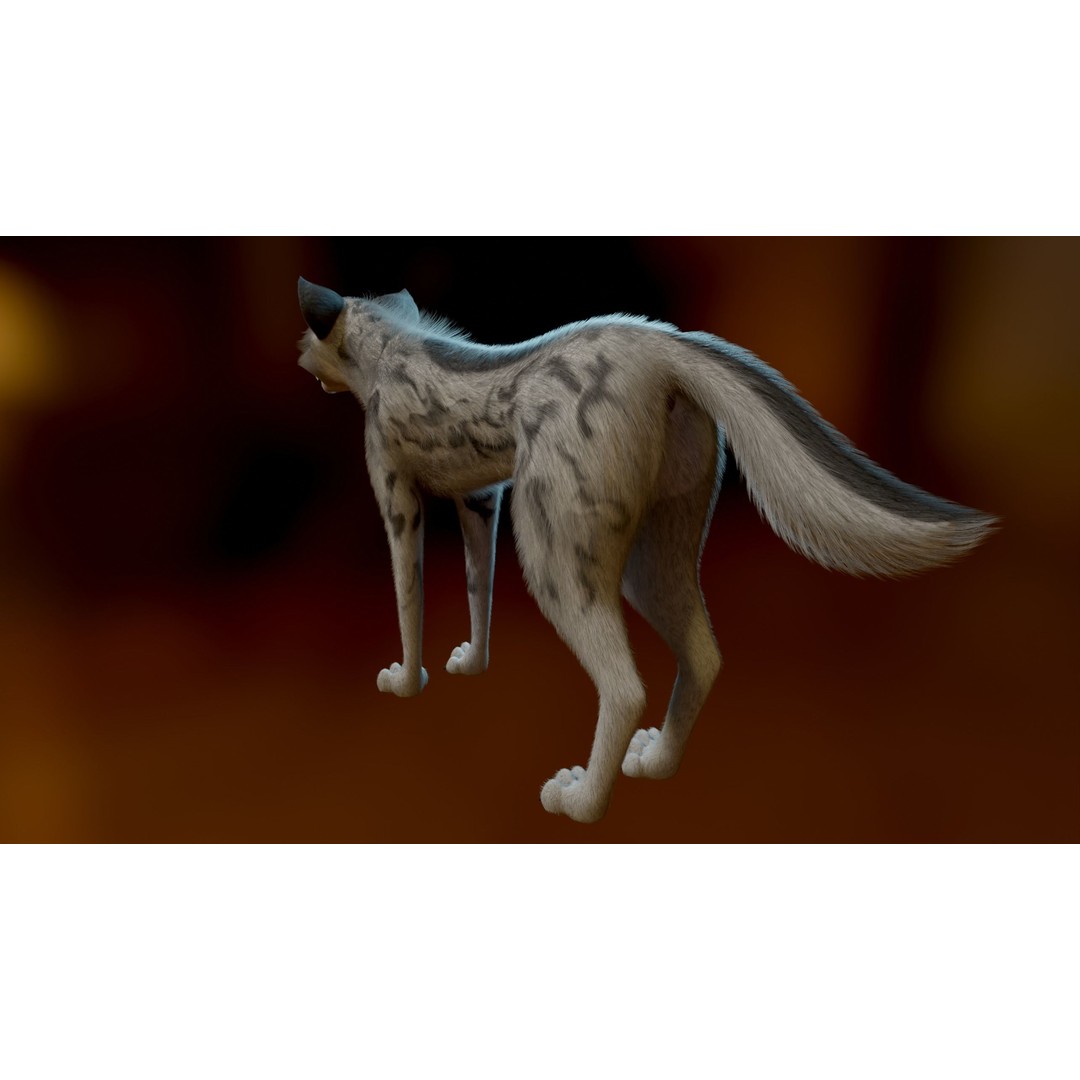 Kovu Wolf 3D Model – Rigged Character with Fur, Blender, FBX, OBJ - View 7