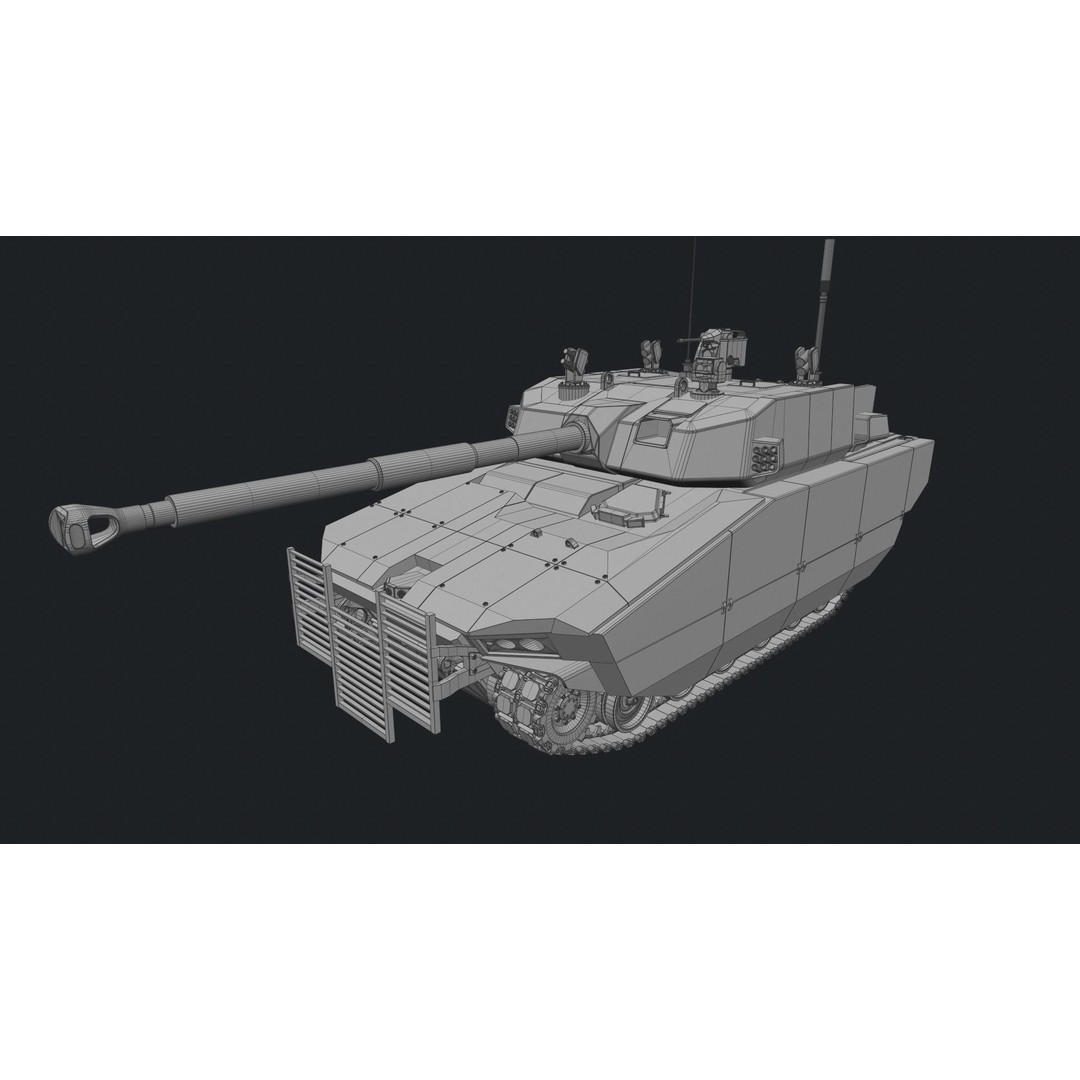 General Dynamics Griffin III 3D Model – PBR Military Vehicle, FBX, OBJ - View 21