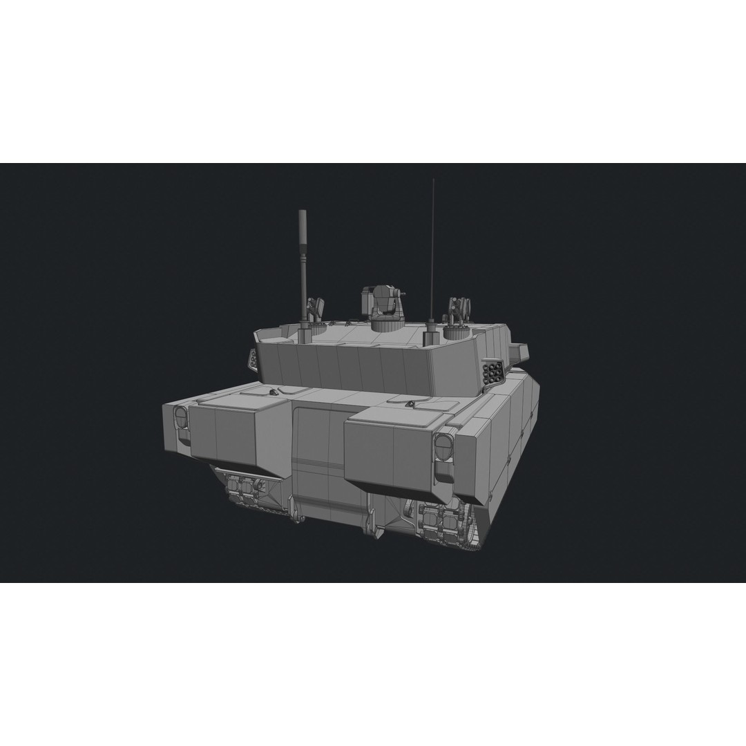 General Dynamics Griffin III 3D Model – PBR Military Vehicle, FBX, OBJ - View 23