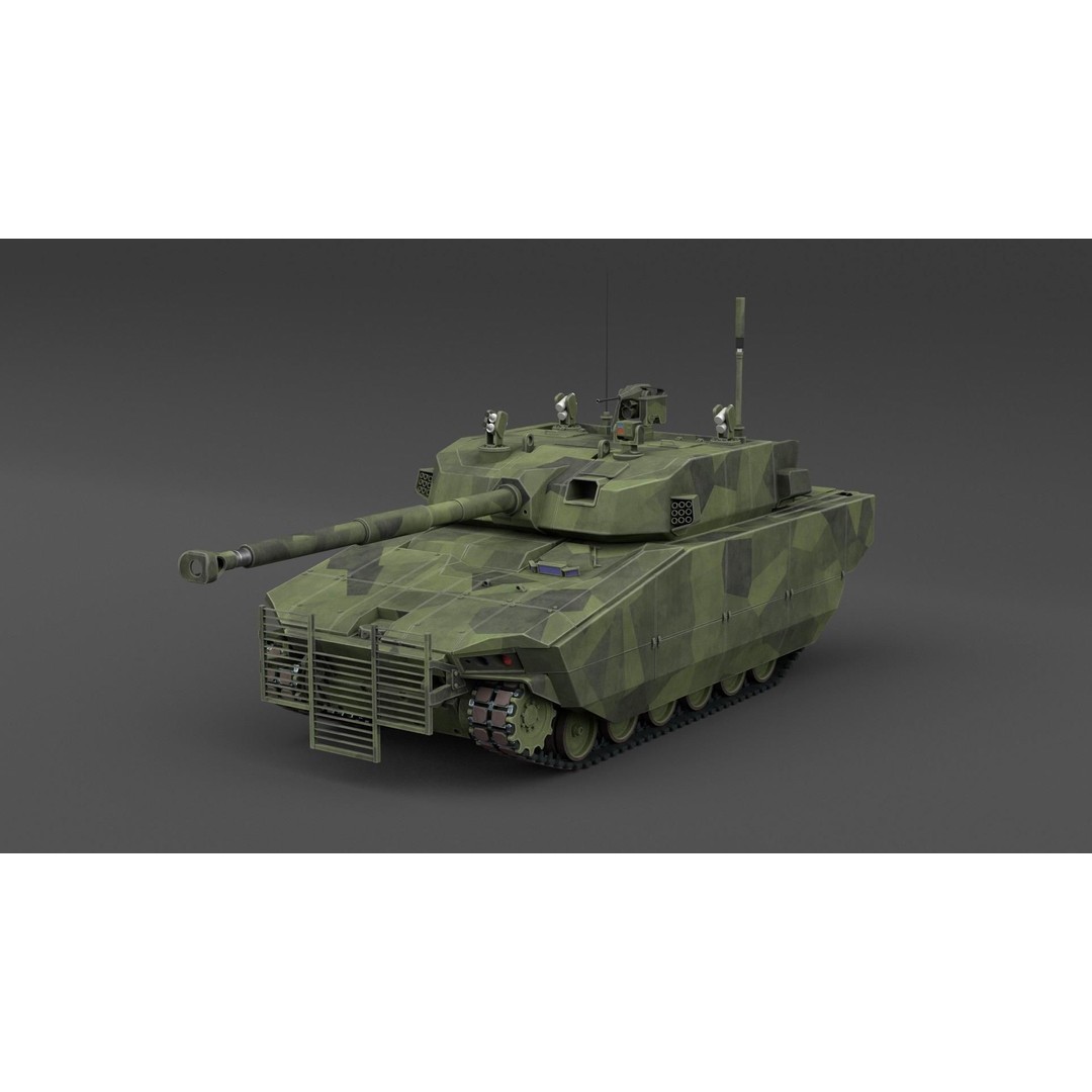 General Dynamics Griffin III 3D Model – PBR Military Vehicle, FBX, OBJ - View 3
