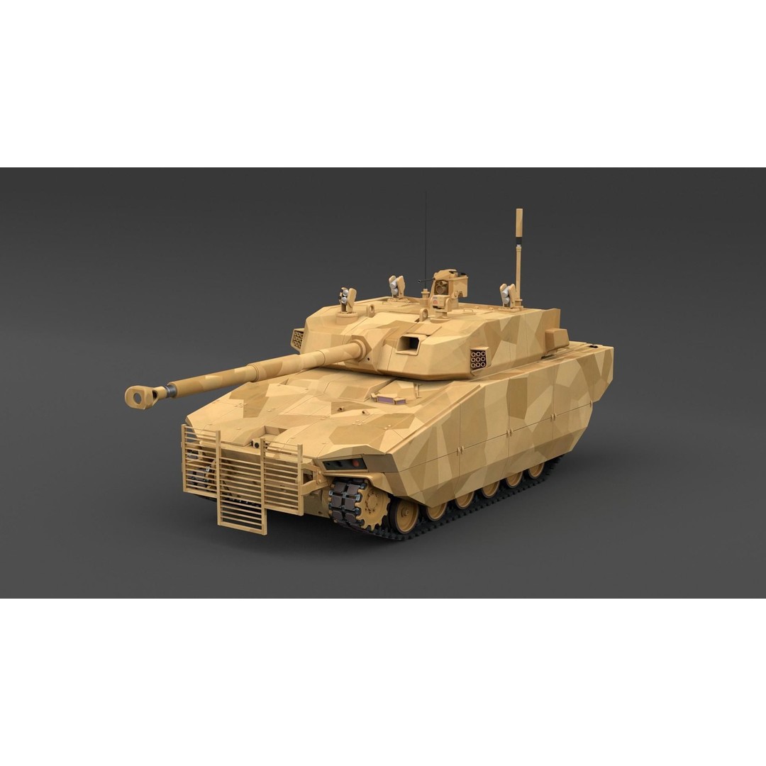 General Dynamics Griffin III 3D Model – PBR Military Vehicle, FBX, OBJ - View 4