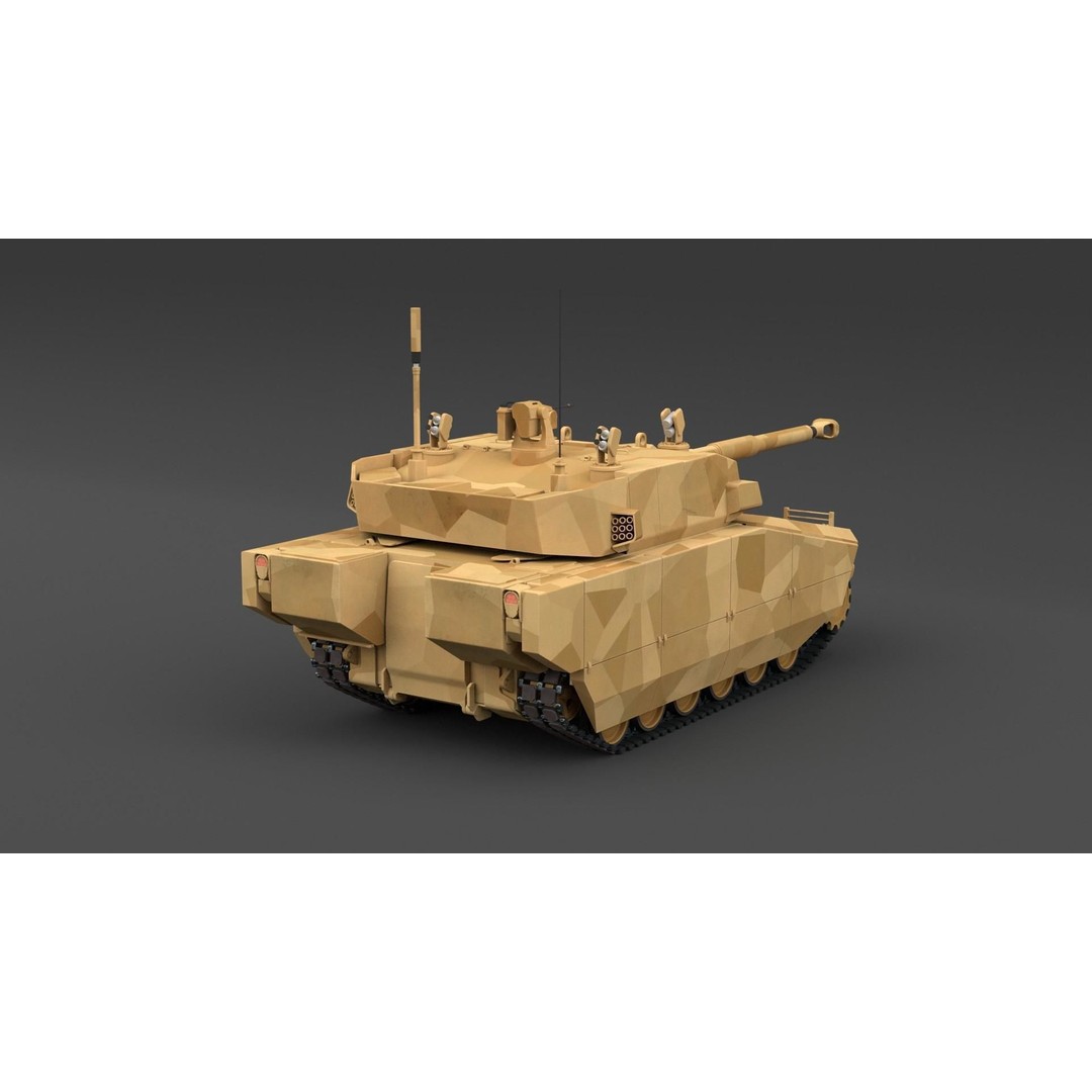 General Dynamics Griffin III 3D Model – PBR Military Vehicle, FBX, OBJ - View 6