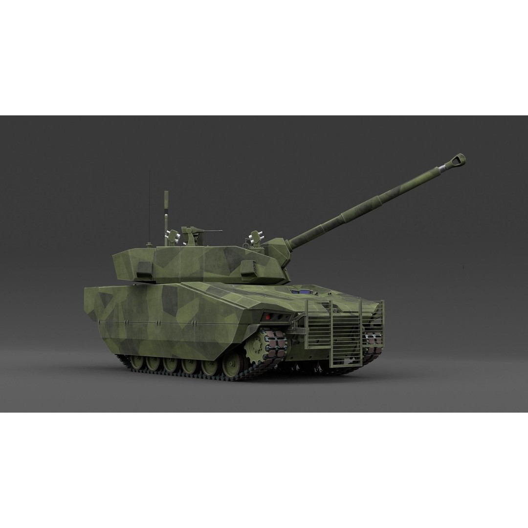 General Dynamics Griffin III 3D Model – PBR Military Vehicle, FBX, OBJ - View 9
