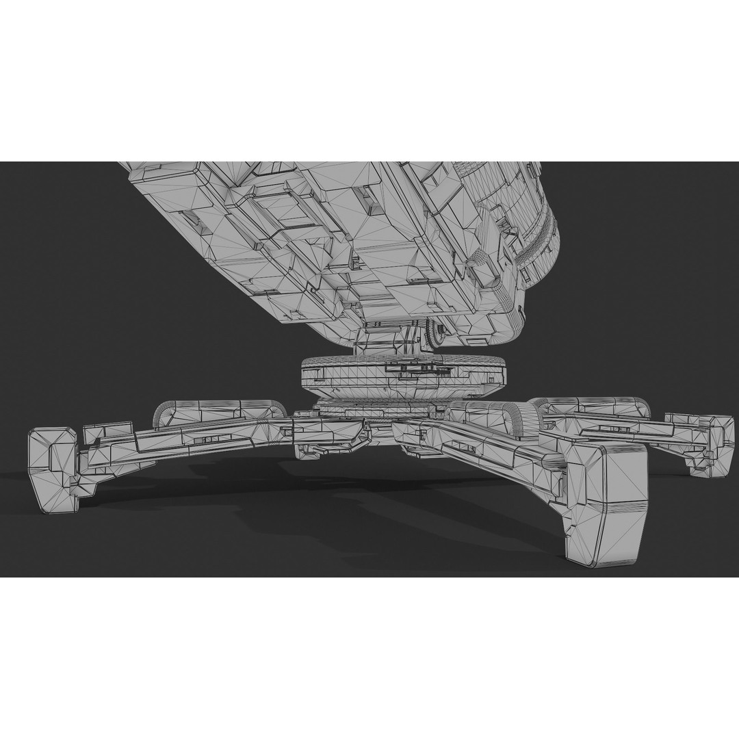 Futuristic Weapon 3D Model – High Poly PBR Asset, OBJ & FBX Formats - View 6