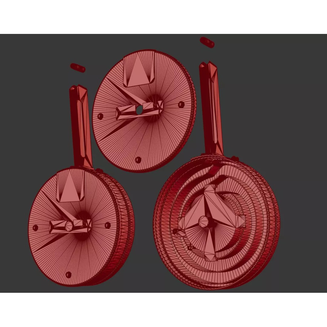 Drum Magazine 3D Model – Low Poly PBR Game Asset, FBX, OBJ