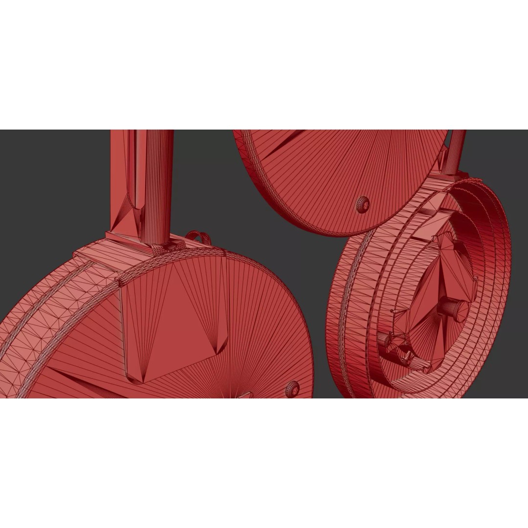 Drum Magazine 3D Model – Low Poly PBR Game Asset, FBX, OBJ - View 31