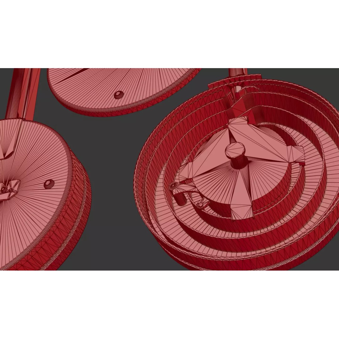 Drum Magazine 3D Model – Low Poly PBR Game Asset, FBX, OBJ - View 34