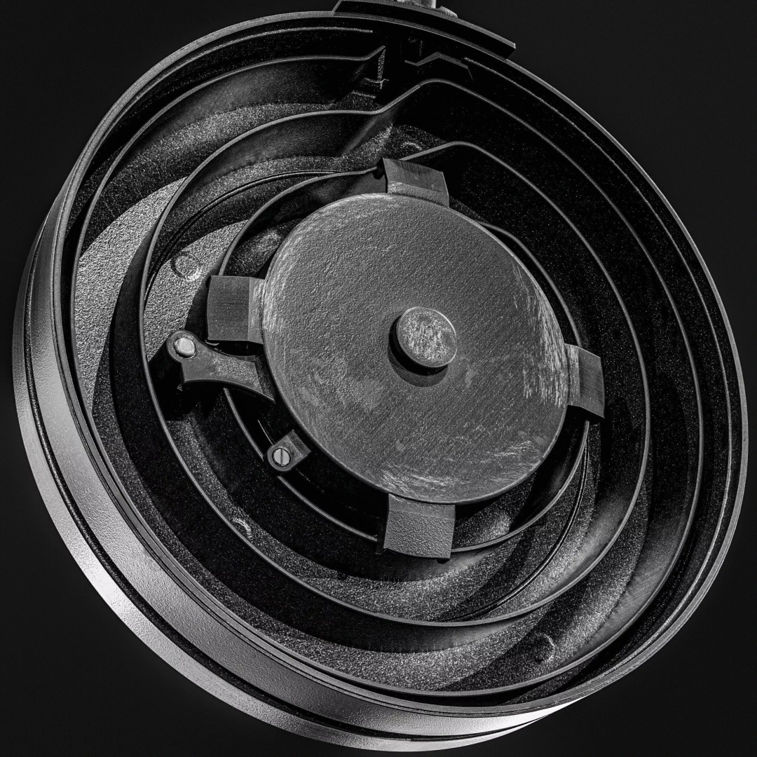 Drum Magazine 3D Model – Low Poly PBR Game Asset, FBX, OBJ - View 9