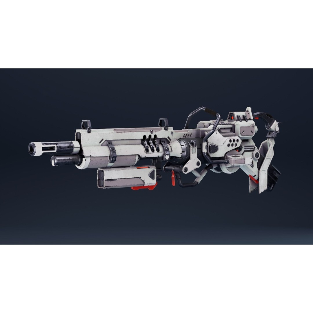 Sci-Fi Weapon Pack 3D Model – Low Poly Game-Ready Assets, FBX - View 11