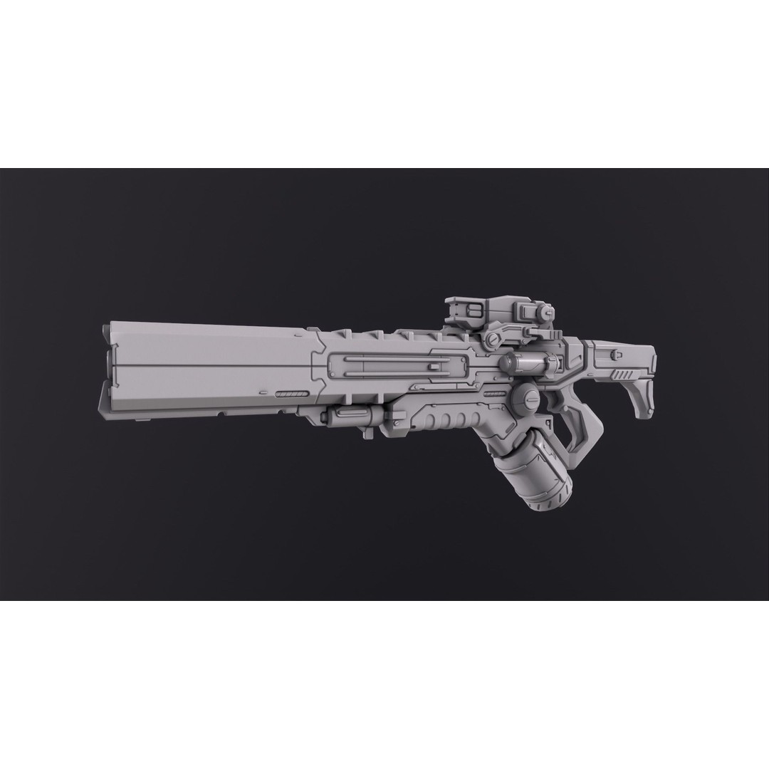 Sci-Fi Weapon Pack 3D Model – Low Poly Game-Ready Assets, FBX - View 15