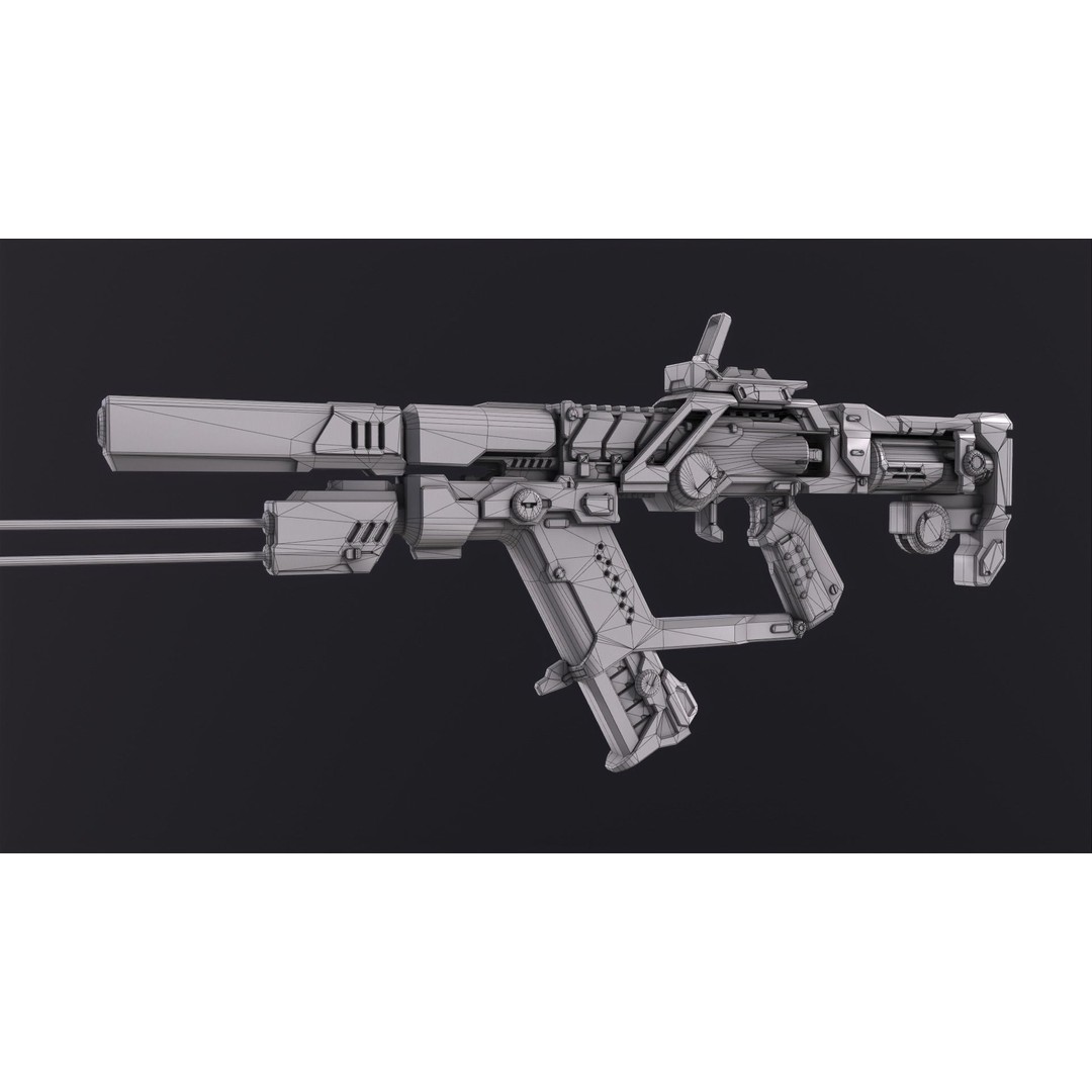 Sci-Fi Weapon Pack 3D Model – Low Poly Game-Ready Assets, FBX - View 19