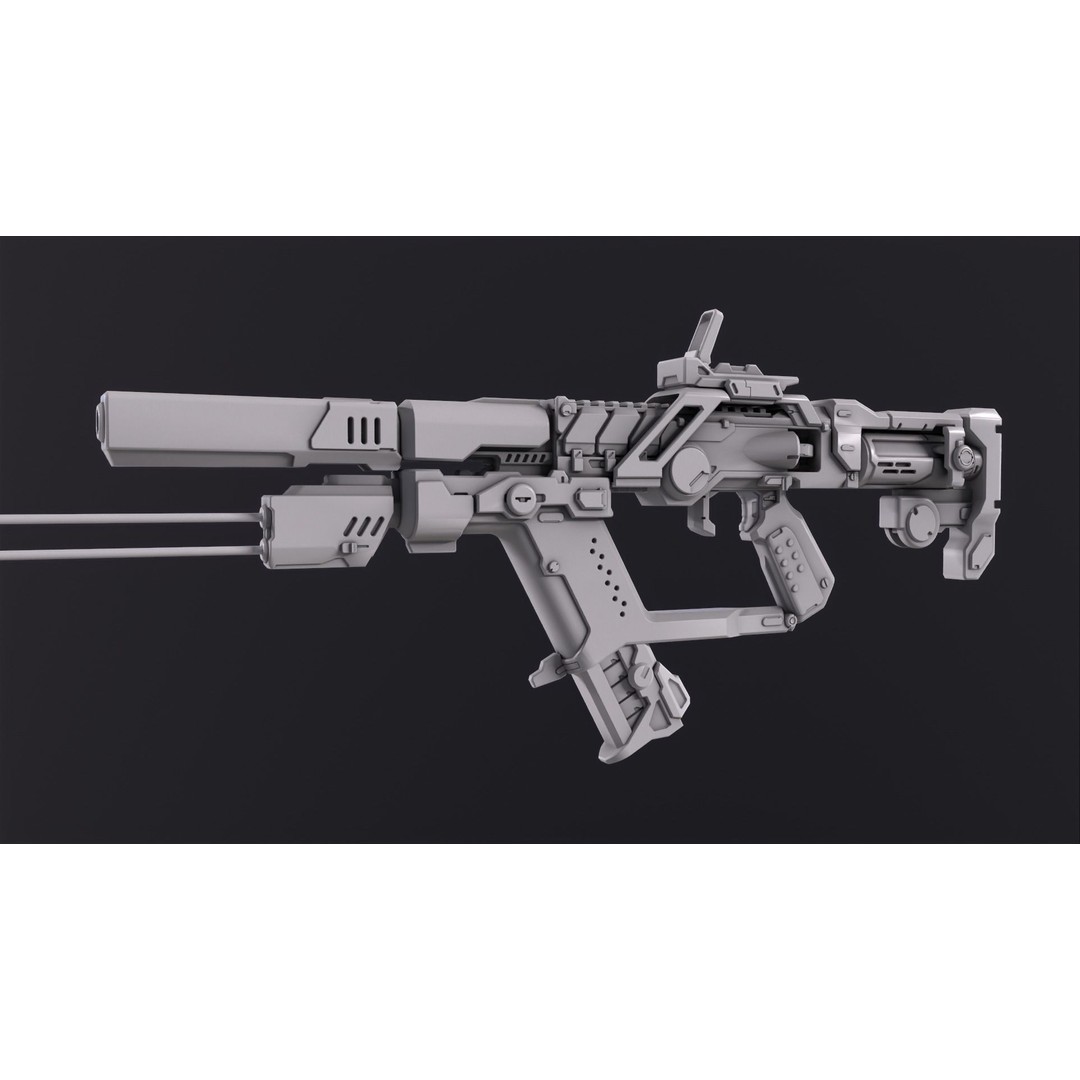 Sci-Fi Weapon Pack 3D Model – Low Poly Game-Ready Assets, FBX - View 20