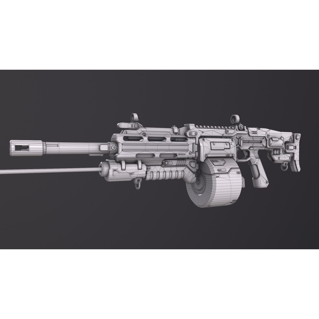 Sci-Fi Weapon Pack 3D Model – Low Poly Game-Ready Assets, FBX - View 22