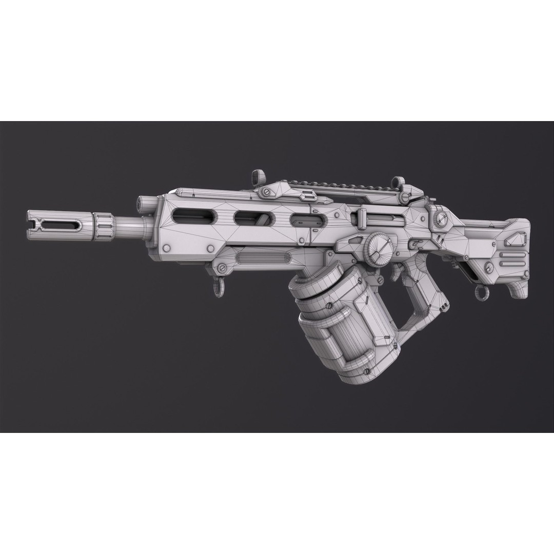 Sci-Fi Weapon Pack 3D Model – Low Poly Game-Ready Assets, FBX - View 23