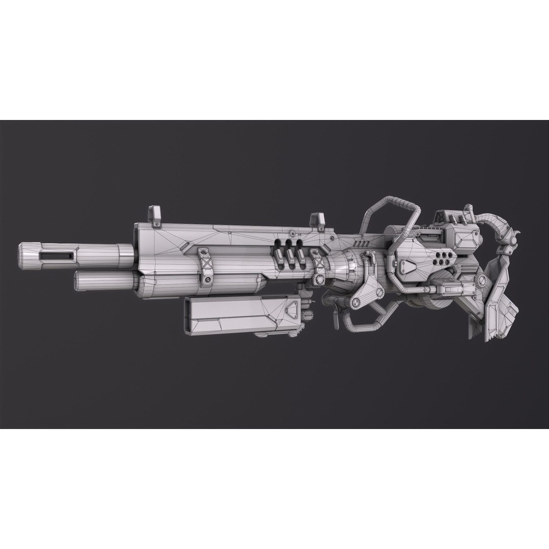 Sci-Fi Weapon Pack 3D Model – Low Poly Game-Ready Assets, FBX - View 27