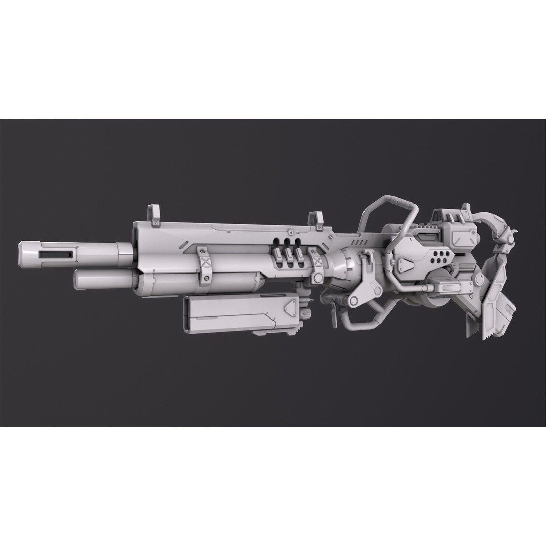Sci-Fi Weapon Pack 3D Model – Low Poly Game-Ready Assets, FBX - View 28