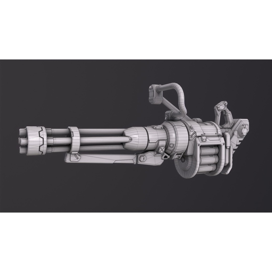 Sci-Fi Weapon Pack 3D Model – Low Poly Game-Ready Assets, FBX - View 31