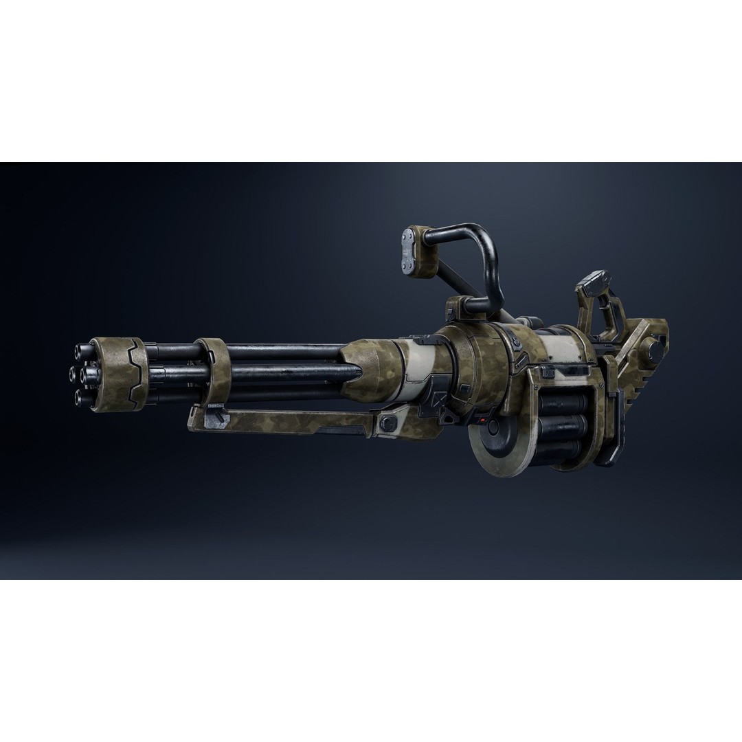 Sci-Fi Weapon Pack 3D Model – Low Poly Game-Ready Assets, FBX - View 4