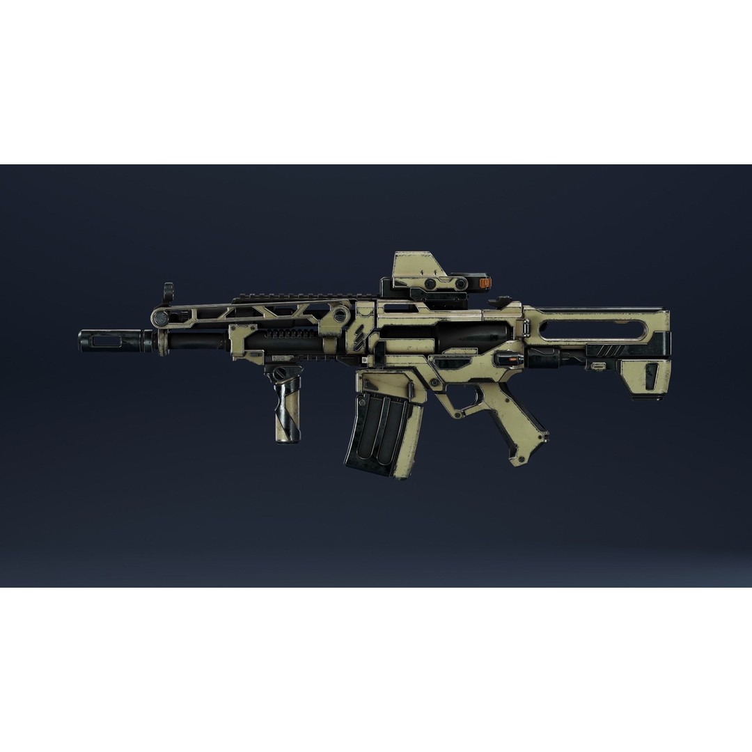 Sci-Fi Weapon Pack 3D Model – Low Poly Game-Ready Assets, FBX - View 6