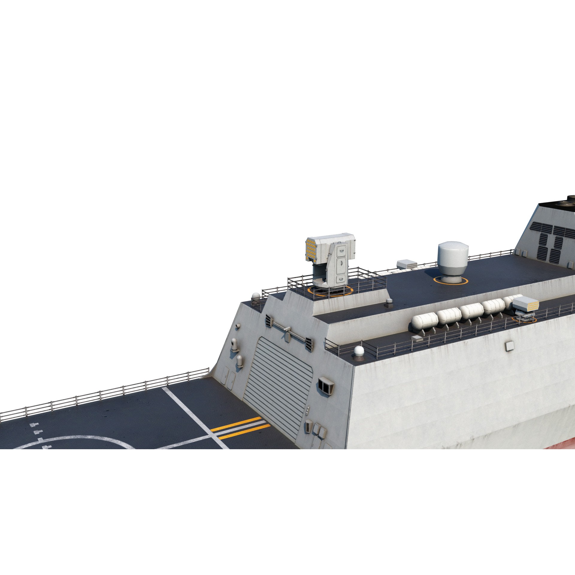 PLAN Type 054B Frigate - Low-Poly Game-Ready 3D Model - View 10