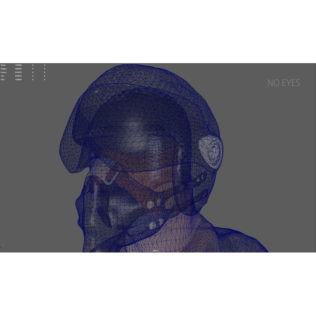 Pilot 3D Model – Sitting Pose with PBR Textures, FBX & OBJ Formats - View 18
