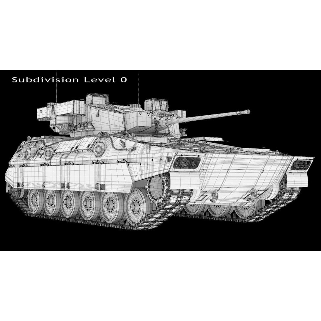Japanese Type 89 IFV Tank 3D Model – High Poly Military Vehicle, FBX, OBJ