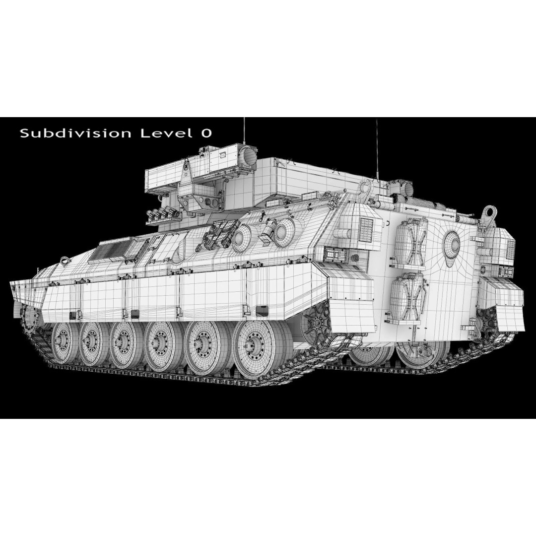 Japanese Type 89 IFV Tank 3D Model – High Poly Military Vehicle, FBX, OBJ - View 10