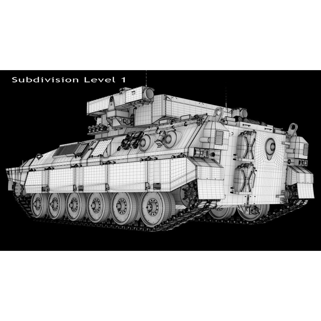 Japanese Type 89 IFV Tank 3D Model – High Poly Military Vehicle, FBX, OBJ - View 11
