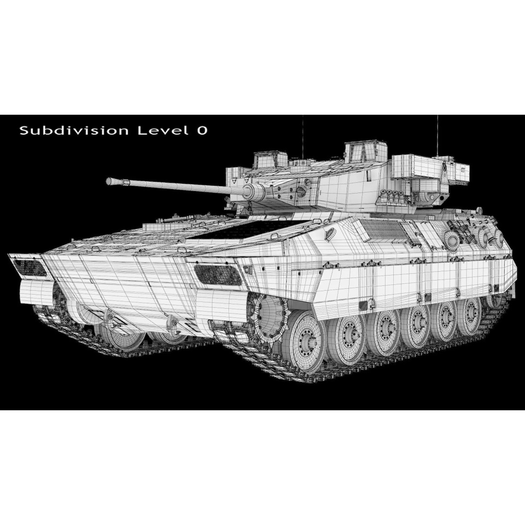 Japanese Type 89 IFV Tank 3D Model – High Poly Military Vehicle, FBX, OBJ - View 12