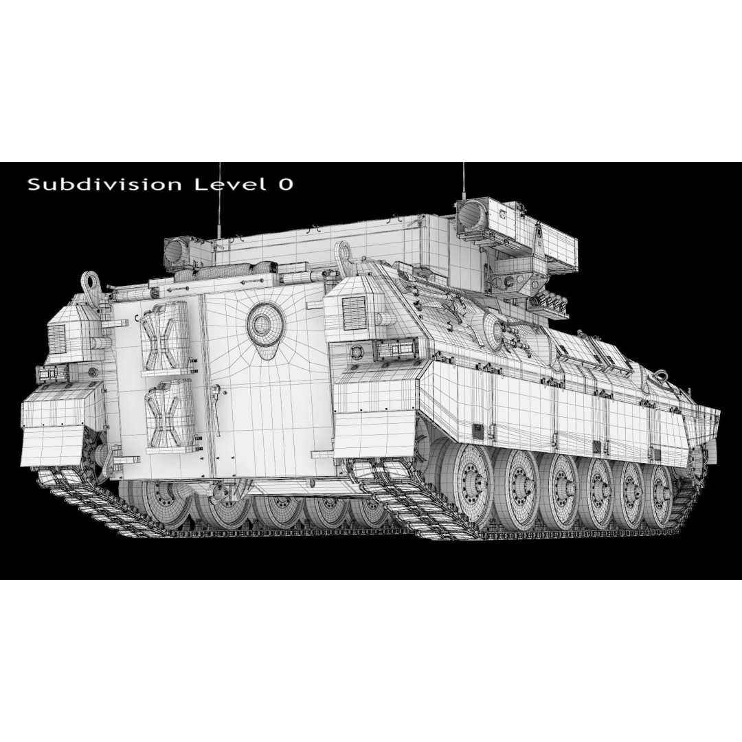 Japanese Type 89 IFV Tank 3D Model – High Poly Military Vehicle, FBX, OBJ - View 14