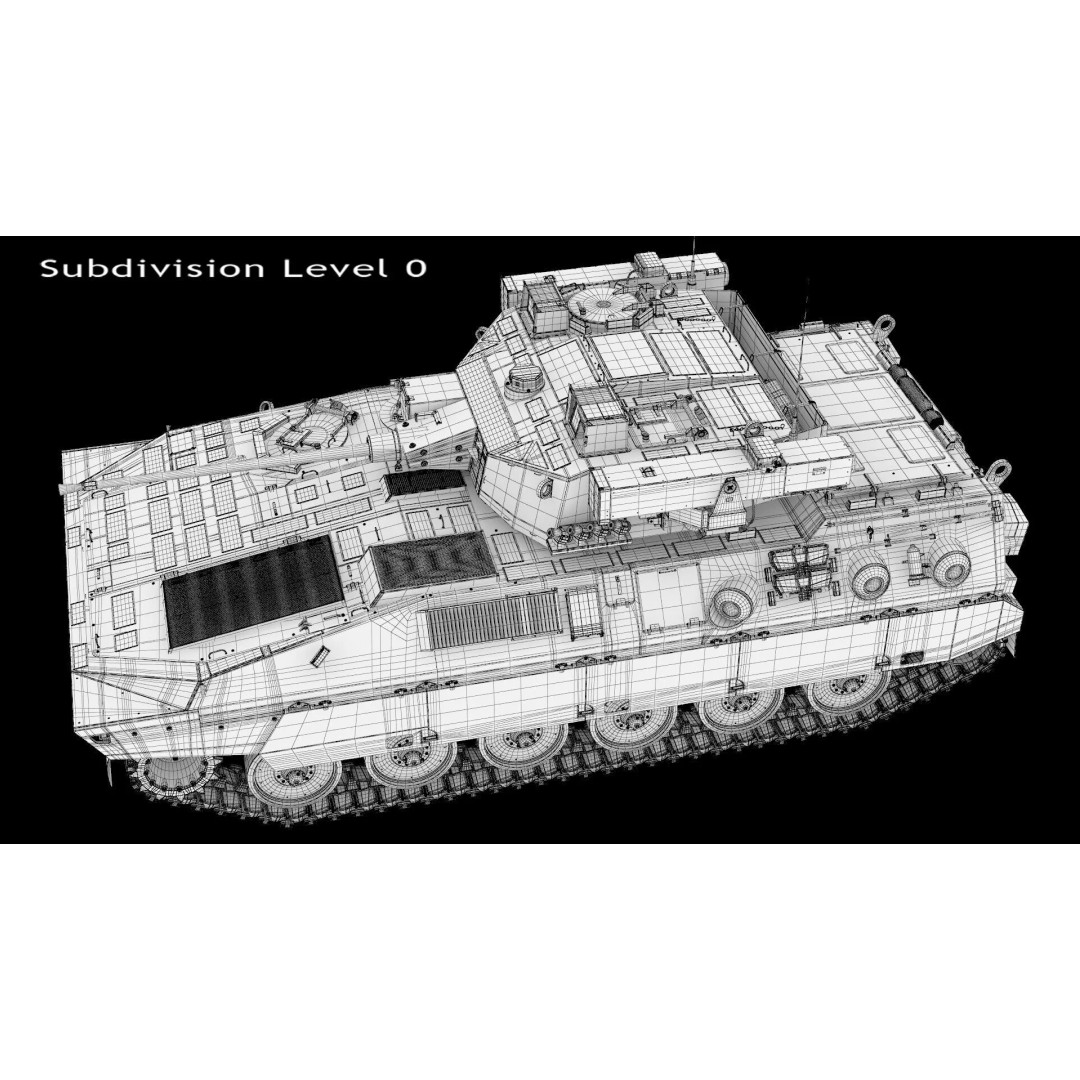 Japanese Type 89 IFV Tank 3D Model – High Poly Military Vehicle, FBX, OBJ - View 18