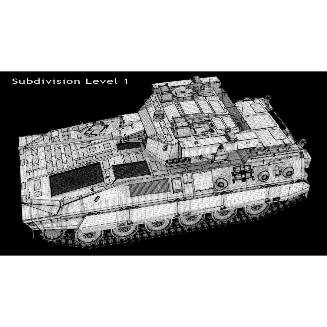 Japanese Type 89 IFV Tank 3D Model – High Poly Military Vehicle, FBX, OBJ - View 19