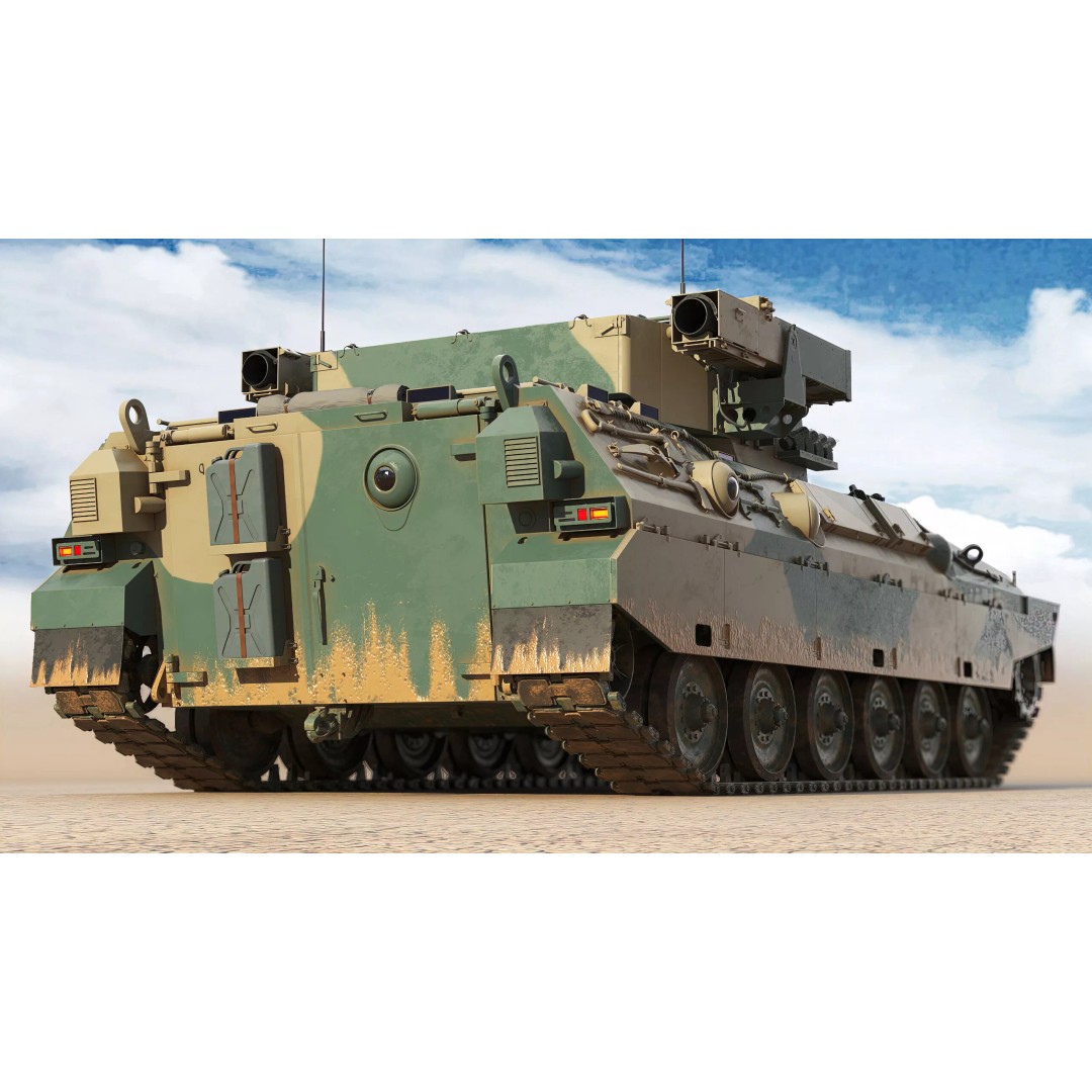 Japanese Type 89 IFV Tank 3D Model – High Poly Military Vehicle, FBX, OBJ - View 5